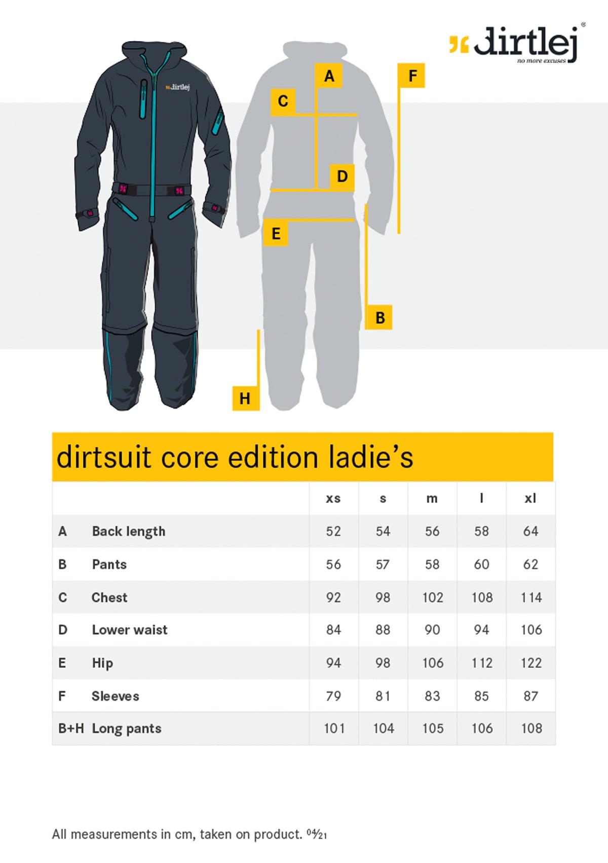 DIRTLEJ Dirt Suit Core Edition - Women's cut (FINAL SALE)