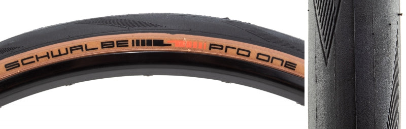 Schwalbe Pro One Tire - 700 x 28 Clincher Folding BLK/Transparent Evolution Super Race Addix Race V-Guard (FINAL SALE)